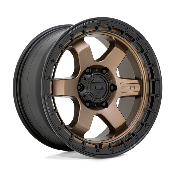 Fuel D751 BLOCK 18x9 ET20 5x127 71.50mm MATTE BRONZE W/ BLACK RING (Load Rated 1134kg)