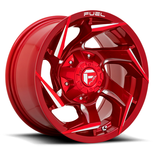 Fuel D754 REACTION 15x8 ET-18 6x139.7 108.00mm CANDY RED MILLED (Load Rated 816kg)