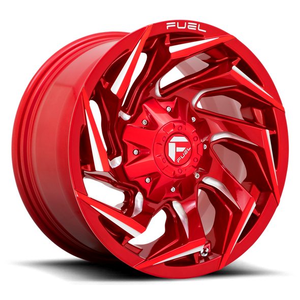 Fuel D754 REACTION 17x9 ET-12 6x135/139.7 106.10mm CANDY RED MILLED (Load Rated 1134kg)