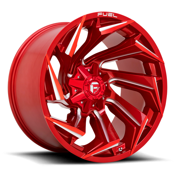 Fuel D754 REACTION 22x10 ET-18 8x170 125.10mm CANDY RED MILLED (Load Rated 1678kg)