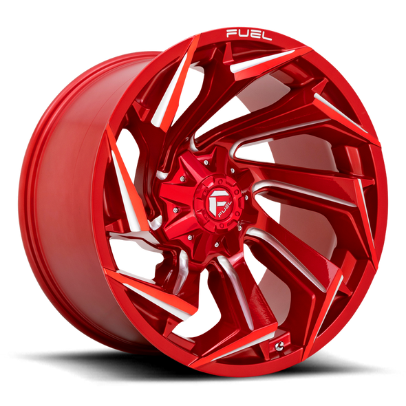 Fuel D754 REACTION 22x12 ET-44 8x165.1 125.10mm CANDY RED MILLED (Load Rated 1678kg)