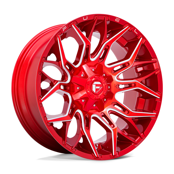 Fuel D771 TWITCH 22x10 ET-18 8x165.1 125.10mm CANDY RED MILLED (Load Rated 1678kg)