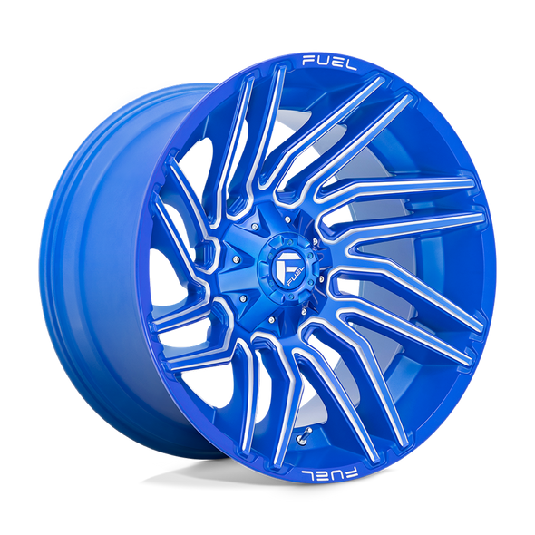 Fuel D774 TYPHOON 22x12 ET-44 6x135/139.7 106.10mm ANODIZED BLUE MILLED (Load Rated 1134kg)