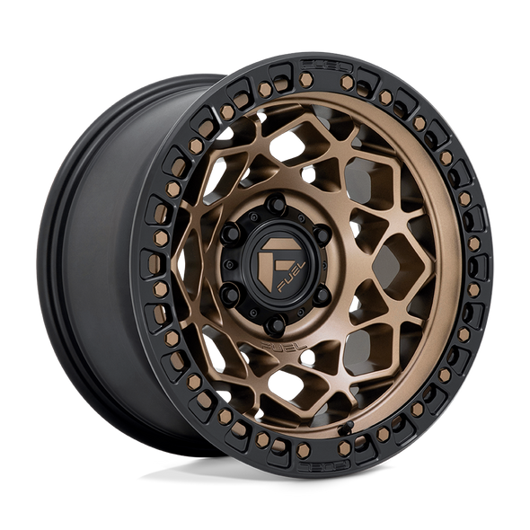 Fuel D785 UNIT 17x9 ET-12 5x127 71.50mm BRONZE W/ MATTE BLACK RING (Load Rated 1134kg)