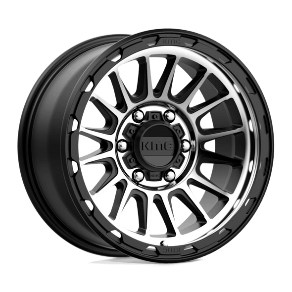 KMC KM542 IMPACT 17x8.5 ET0 6x139.7 106.10mm SATIN BLACK MACHINED (Load Rated 1134kg)