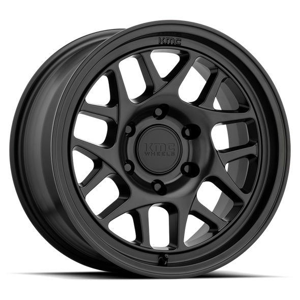 KMC KM717 BULLY OL 17x8.5 ET18 5x127 71.50mm SATIN BLACK (Load Rated 1134kg)