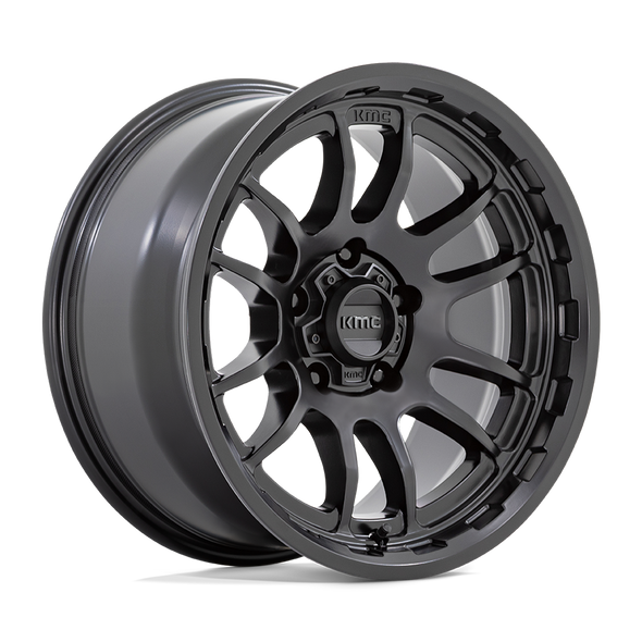 KMC KM727 WRATH 17x8.5 ET0 5x127 71.50mm SATIN BLACK (Load Rated 1134kg)