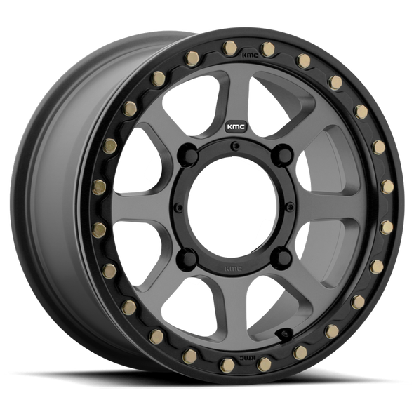 KMC KS234 ADDICT 2 BEADLOCK 14x7 ET38 4x156 132.00mm SATIN GRAY (Load Rated 454kg)