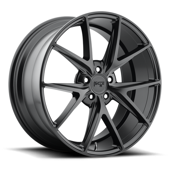 Niche M117 MISANO 17x8 ET40 5x114.3 72.56mm MATTE BLACK (Load Rated 726kg)