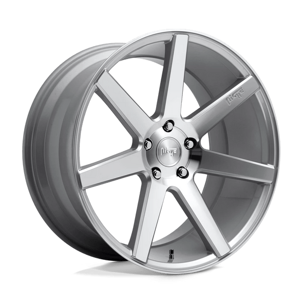 Niche M179 VERONA 19x8.5 ET35 5x114.3 72.56mm GLOSS SILVER MACHINED (Load Rated 726kg)