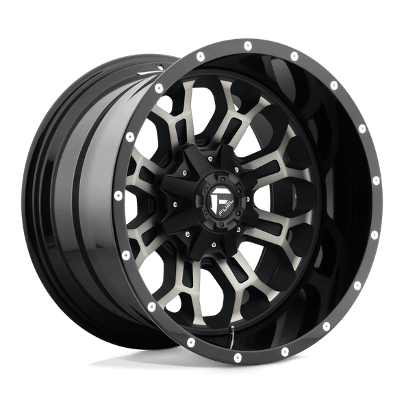 Fuel D561 CRUSH 18x9 ET01 8x165.1 125.10mm GLOSS MACHINED DOUBLE DARK TINT (Load Rated 1678kg)