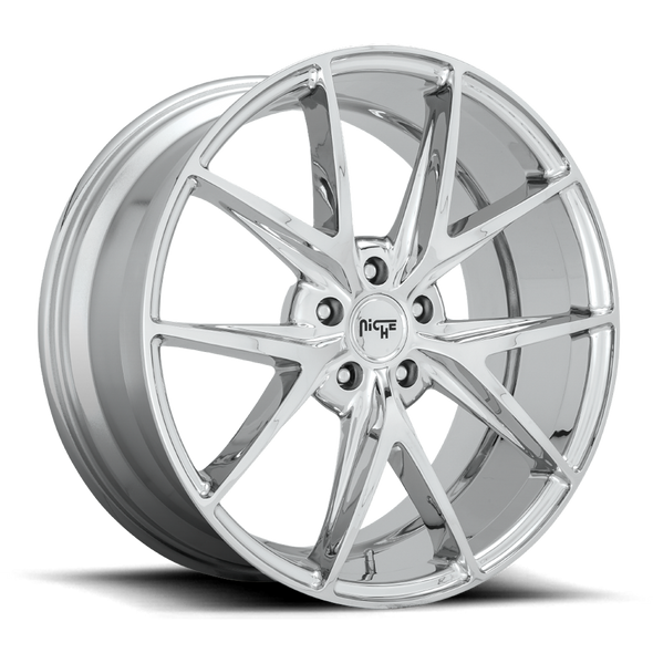 Niche M248 MISANO 22x9 ET38 5x114.3 72.56mm CHROME (Load Rated 907kg)