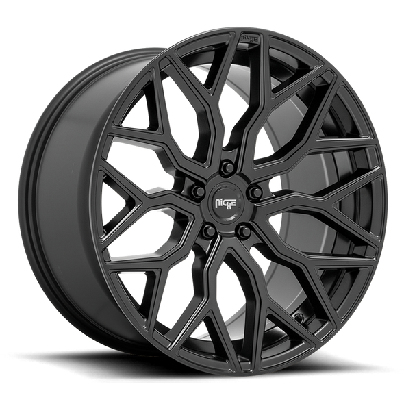 Niche M261 MAZZANTI 19x8.5 ET40 5x100 66.06mm MATTE BLACK (Load Rated 816kg)