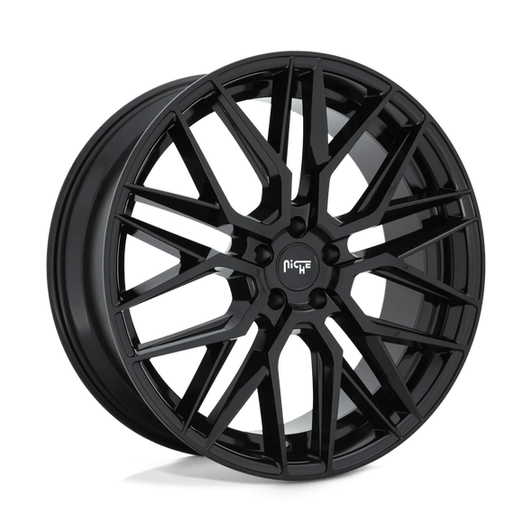 Niche M224 GAMMA 19x8.5 ET35 5x112 66.56mm GLOSS BLACK (Load Rated 816kg)