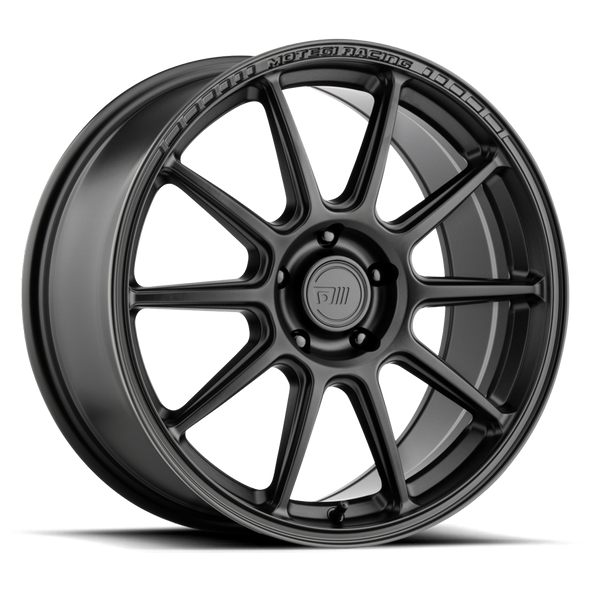 Motegi Racing MR140 SS10 17x7 ET38 5x112 66.56mm SATIN BLACK (Load Rated 581kg)