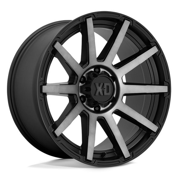 XD XD847 OUTBREAK 22x10 ET12 6x135 87.10mm SATIN BLACK W/ GRAY TINT (Load Rated 1134kg)