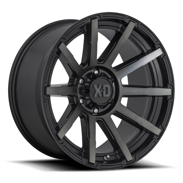 XD XD847 OUTBREAK 17x8 ET35 6x114.3 72.56mm SATIN BLACK W/ GRAY TINT (Load Rated 1134kg)