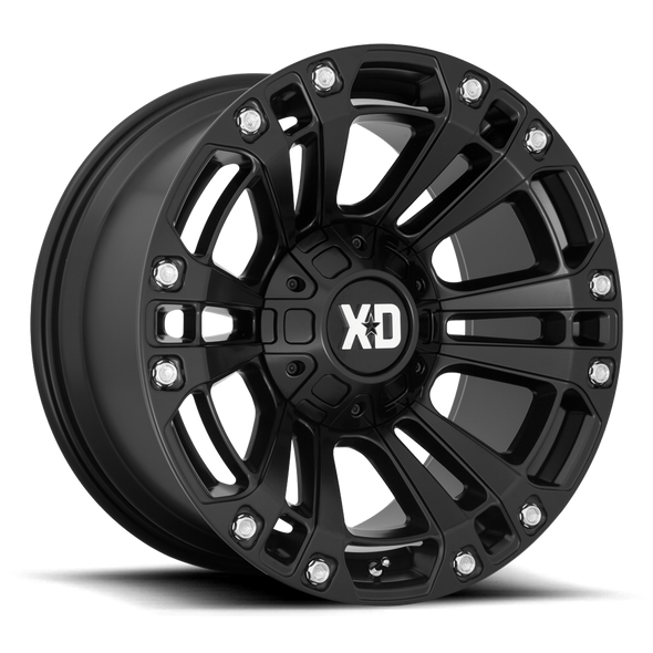 XD XD851 MONSTER 3 20x9 ET18 CUSTOM 78.10mm SATIN BLACK (Load Rated 1134kg)