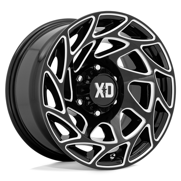 XD XD860 ONSLAUGHT 17x9 ET0 5x127 71.50mm GLOSS BLACK MILLED (Load Rated 1134kg)