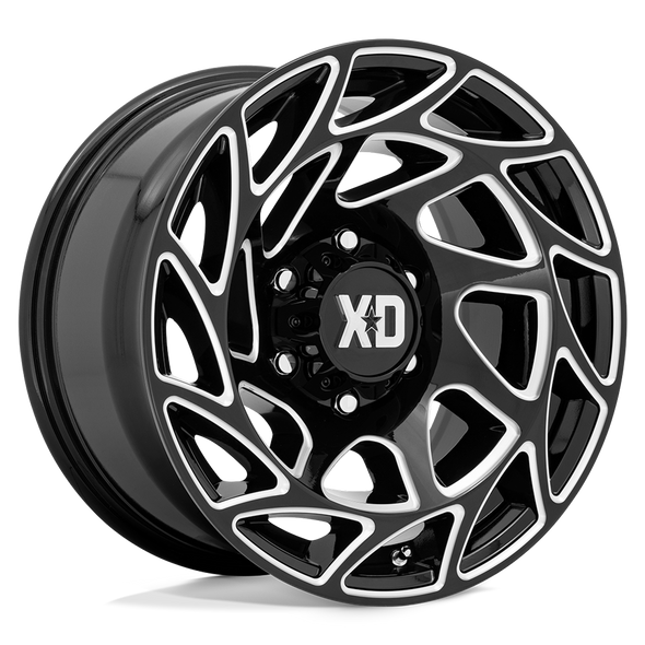 XD XD860 ONSLAUGHT 17x9 ET0 6x120 66.90mm GLOSS BLACK MILLED (Load Rated 1134kg)