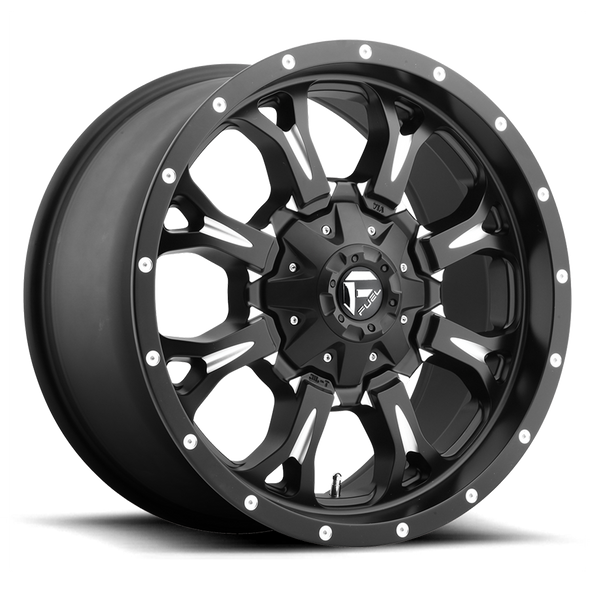 Fuel D517 KRANK 18x9 ET20 5x139.7/150 110.10mm MATTE BLACK MILLED (Load Rated 1134kg)