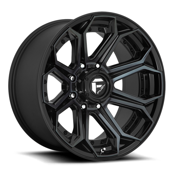 Fuel D704 SIEGE 20x10 ET-18 8x180 124.20mm GLOSS MACHINED DOUBLE DARK TINT (Load Rated 1678kg)