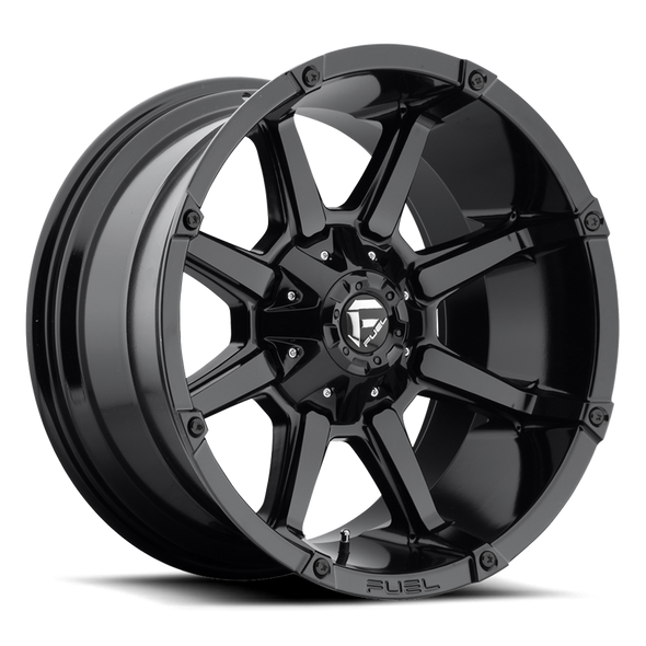 Fuel D575 COUPLER 20x9 ET01 6x135/139.7 106.10mm GLOSS BLACK (Load Rated 1134kg)