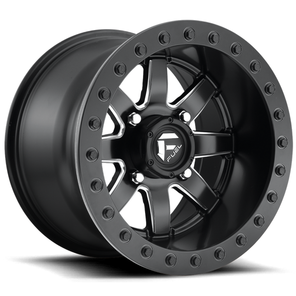 Fuel D928 MAVERICK BEADLOCK 15x8 ET0 4x137 110.10mm MATTE BLACK (Load Rated 454kg)