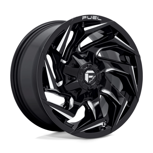 Fuel D753 REACTION 22x10 ET-18 5x114.3/127 78.10mm GLOSS BLACK MILLED (Load Rated 1134kg)