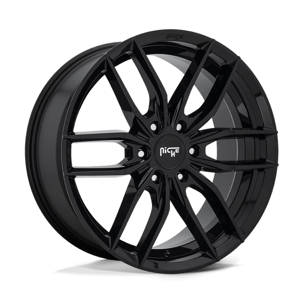 Niche M209 VOSSO 22x9.5 ET30 6x135 87.10mm GLOSS BLACK (Load Rated 998kg)