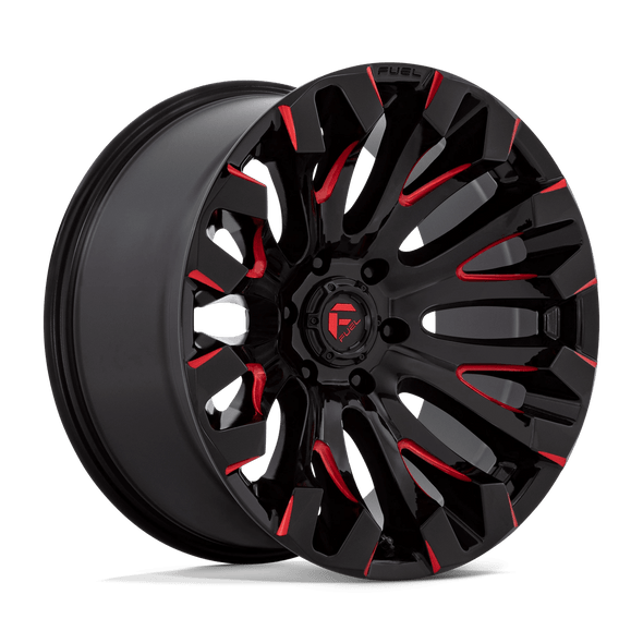 Fuel D829 QUAKE 20x10 ET-18 6x135 87.10mm GLOSS BLACK MILLED RED TINT (Load Rated 1134kg)