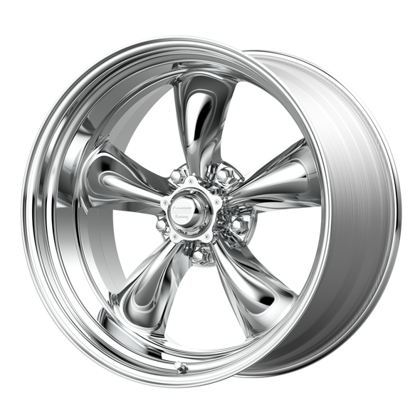 American Racing VN515 TORQ THRUST II 1 PC 15x4 ET-25 5x114.3 83.06mm POLISHED (Load Rated 717kg)