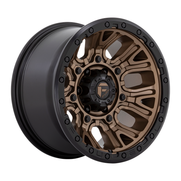 Fuel D826 TRACTION 17x9 ET-12 6x139.7 106.10mm MATTE BRONZE W/ BLACK RING (Load Rated 1134kg)