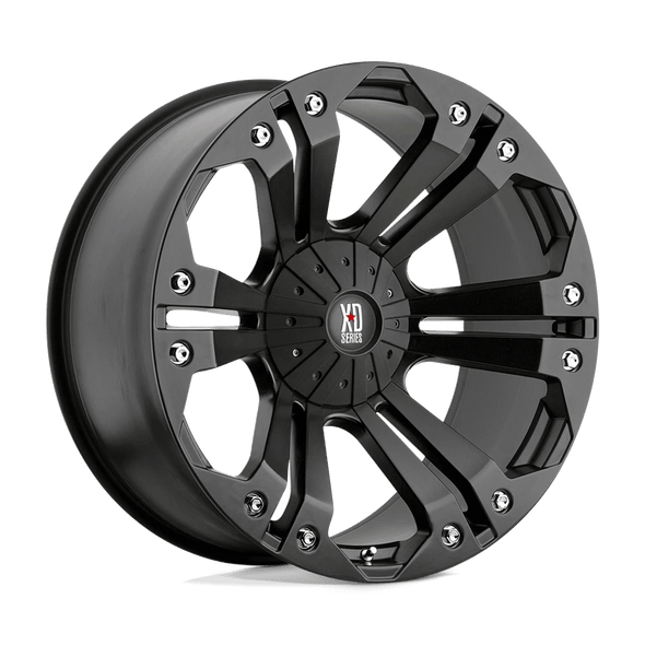 XD XD778 MONSTER 18x9 ET-12 8x165.1 125.10mm MATTE BLACK (Load Rated 1451kg)