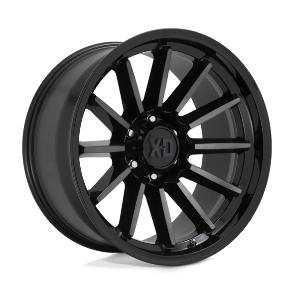 XD XD855 LUXE 17x9 ET18 6x114.3 66.06mm GLOSS BLACK MACHINED W/ GRAY TINT (Load Rated 1134kg)