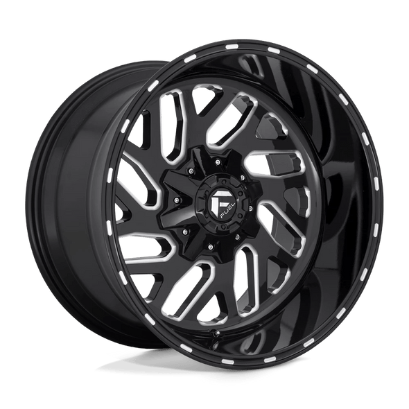 Fuel D581 TRITON 22x10 ET-18 8x180 124.20mm GLOSS BLACK MILLED (Load Rated 1678kg)