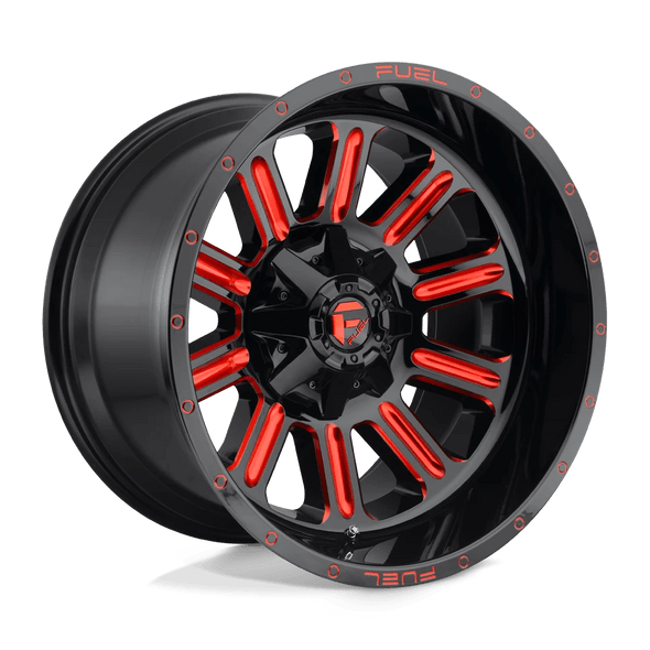 Fuel D621 HARDLINE 20x9 ET19 6x120/139.7 78.10mm GLOSS BLACK RED TINTED CLEAR (Load Rated 1134kg)