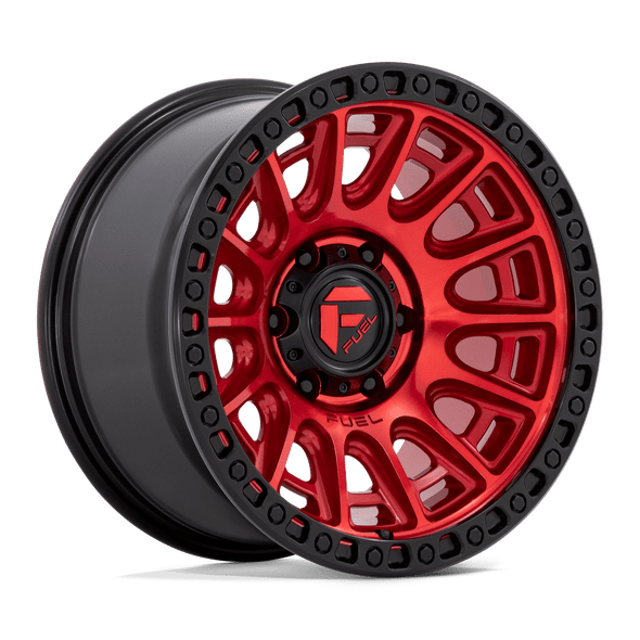 Fuel D834 CYCLE 17x9 ET-12 5x127 71.50mm CANDY RED W/ BLACK RING (Load Rated 1134kg)