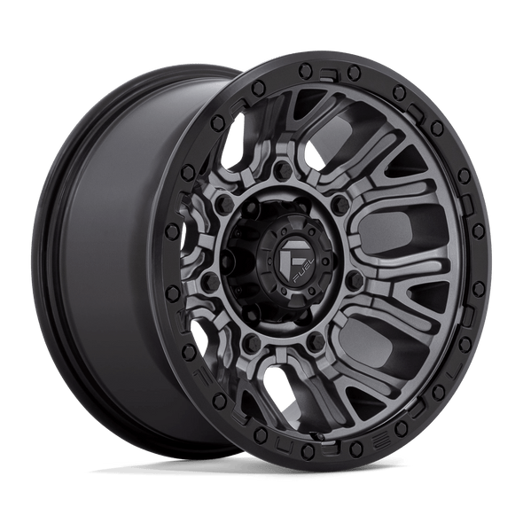 Fuel D825 TRACTION 17x9 ET-12 5x127 71.50mm MATTE GUNMETAL W/ BLACK RING (Load Rated 1134kg)