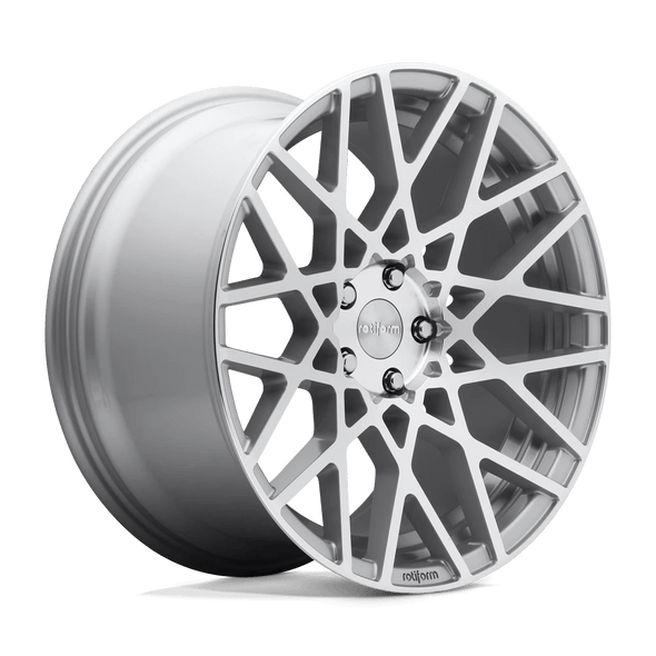 Rotiform R110 BLQ 18x8.5 ET38 5x114.3 72.56mm GLOSS SILVER MACHINED (Load Rated 726kg)