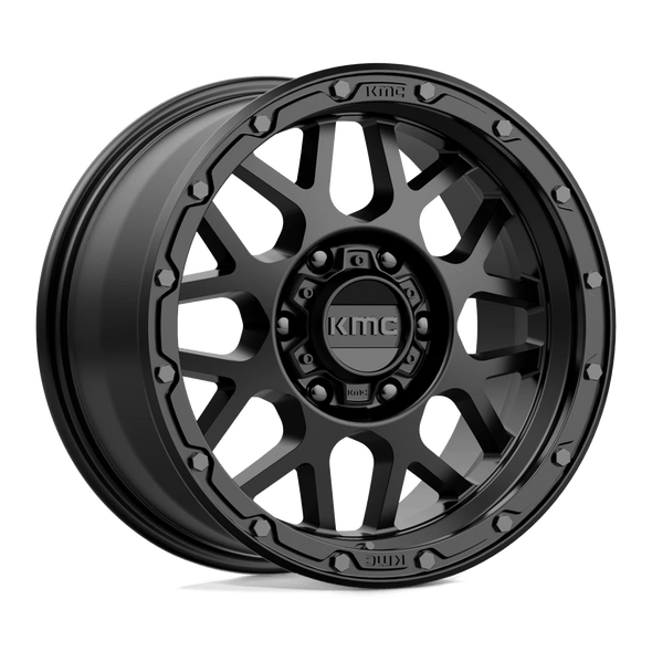 KMC KM535 GRENADE OFF-ROAD 17x9 ET18 6x139.7 106.10mm MATTE BLACK (Load Rated 1134kg)