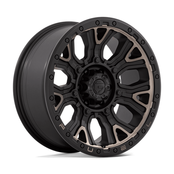 Fuel D824 TRACTION 20x9 ET1 6x139.7 106.10mm MATTE BLACK W/ DOUBLE DARK TINT (Load Rated 1134kg)