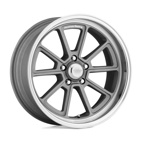 American Racing VN510 DRAFT 18x8 ET0 5x114.3 72.56mm VINTAGE SILVER W/ DIAMOND CUT LIP (Load Rated 717kg)