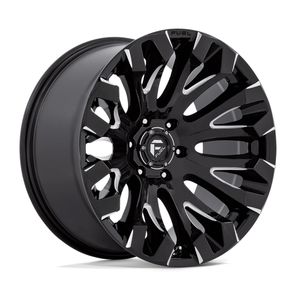 Fuel D828 QUAKE 20x10 ET-18 5x139.7 78.10mm GLOSS BLACK MILLED (Load Rated 1134kg)