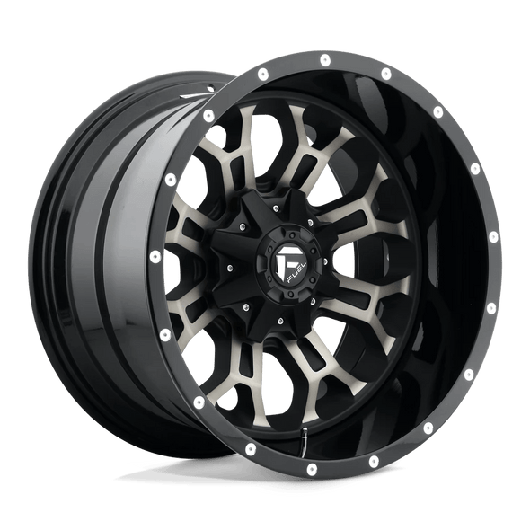 Fuel D561 CRUSH 20x10 ET-19 6x135/139.7 106.10mm GLOSS MACHINED DOUBLE DARK TINT (Load Rated 1134kg)