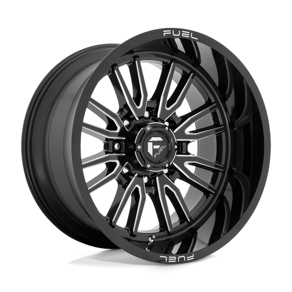 Fuel D761 CLASH 22x12 ET-44 8x170 125.10mm GLOSS BLACK MILLED (Load Rated 1678kg)