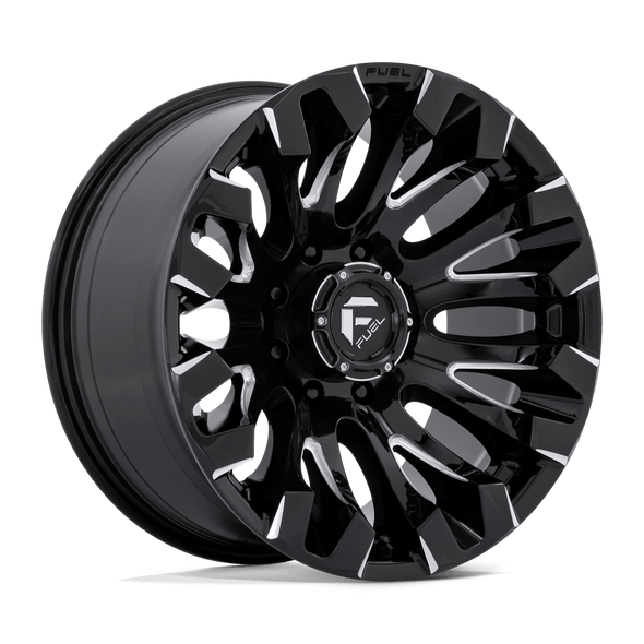 Fuel D828 QUAKE 20x10 ET-18 8x170 125.10mm GLOSS BLACK MILLED (Load Rated 1678kg)