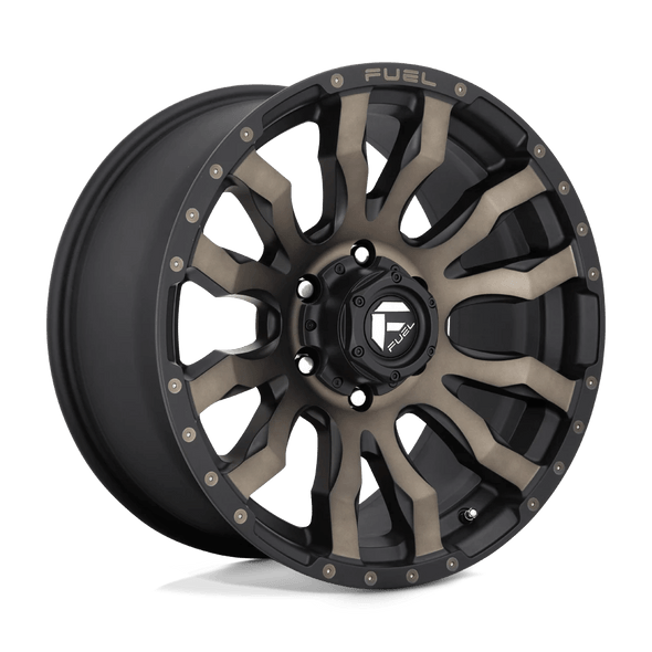 Fuel D674 BLITZ 16x8 ET01 6x139.7 106.10mm MATTE BLACK DOUBLE DARK TINT (Load Rated 1043kg)