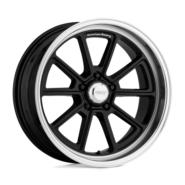 American Racing VN510 DRAFT 18x10 ET12 5x127 78.10mm GLOSS BLACK W/ DIAMOND CUT LIP (Load Rated 717kg)