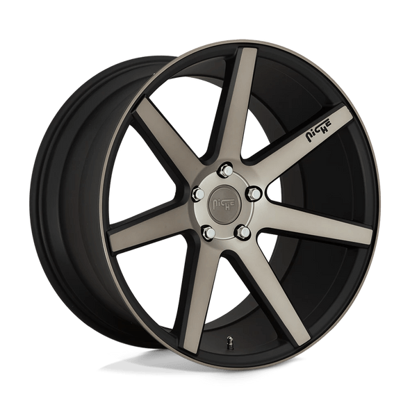 Niche M150 VERONA 19x8.5 ET35 5x120 72.56mm MATTE BLACK MACHINED (Load Rated 726kg)